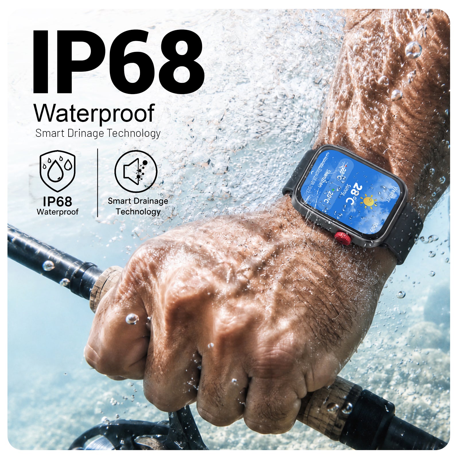VERVOS LC80 Smart Watch for Men Women, 1.83" HD Touch Screen Fitness Tracker with Bluetooth Call, Heart Rate Sleep Blood Oxygen Monitor, 100+ Sport Modes, IP68 Waterproof Watch for Android iOS