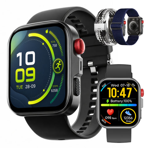 VERVOS LC80 Smart Watch for Men Women, 1.83" HD Touch Screen Fitness Tracker with Bluetooth Call, Heart Rate Sleep Blood Oxygen Monitor, 100+ Sport Modes, IP68 Waterproof Watch for Android iOS