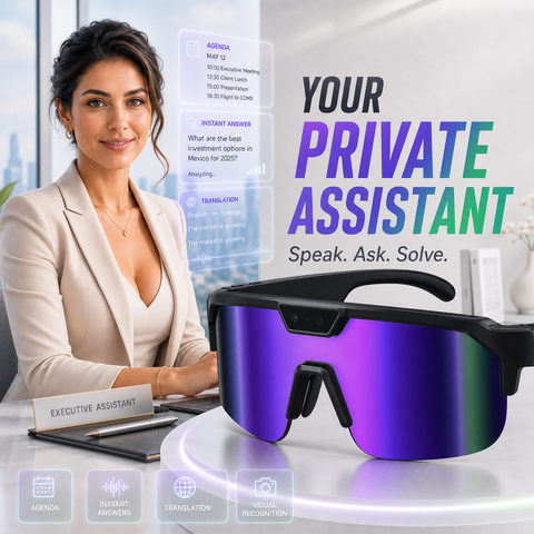 AI Smart Glasses with Camera 4K, Video Recording Glasses with EIS & OIS Stabilization,Polarized Sunglasses,ChatGPT Voice Assistant, 139-Lang Translation,Open Ear Earbuds for Cycling/Skiing/Baseball