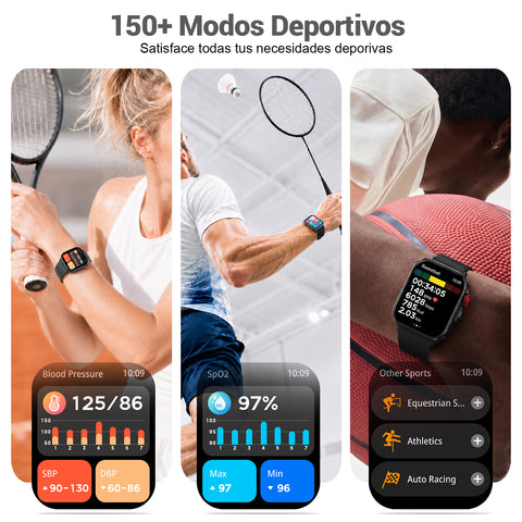 VERVOS LC80 Smart Watch for Men Women, 1.83" HD Touch Screen Fitness Tracker with Bluetooth Call, Heart Rate Sleep Blood Oxygen Monitor, 100+ Sport Modes, IP68 Waterproof Watch for Android iOS