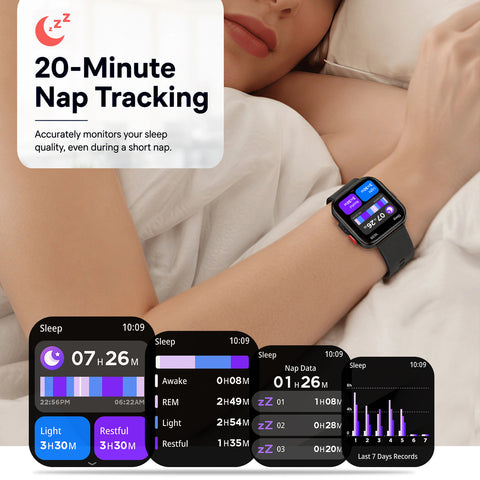 VERVOS LC80 Smart Watch for Men Women, 1.83" HD Touch Screen Fitness Tracker with Bluetooth Call, Heart Rate Sleep Blood Oxygen Monitor, 100+ Sport Modes, IP68 Waterproof Watch for Android iOS