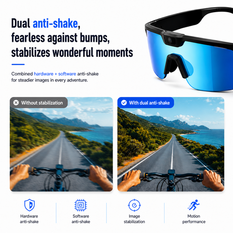 AI Smart Glasses with 30MP Camera, 4K HD Video Recording and Bluetooth Sport Glasses with ChatGPT Voice Real-Time Translation, IP66 UV400 Sunglasses for Baseball, Cycling
