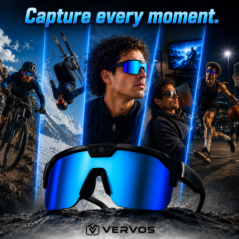 AI Smart Glasses with 30MP Camera, 4K HD Video Recording and Bluetooth Sport Glasses with ChatGPT Voice Real-Time Translation, IP66 UV400 Sunglasses for Baseball, Cycling