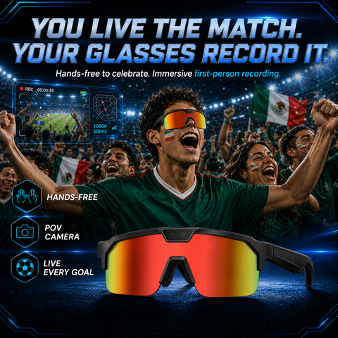 AI Smart Glasses with Camera 4K, Video Recording Glasses with EIS & OIS Stabilization,Polarized Sunglasses,ChatGPT Voice Assistant, 139-Lang Translation,Open Ear Earbuds for Cycling/Skiing/Baseball